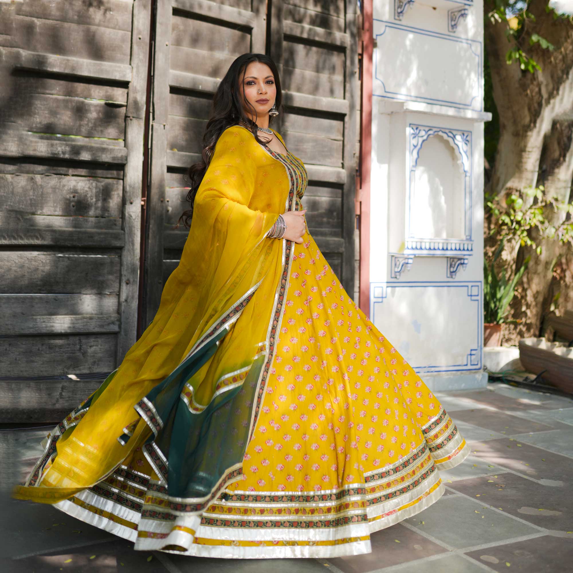 Glossy Sequins Cotton Designer Lehenga Choli
