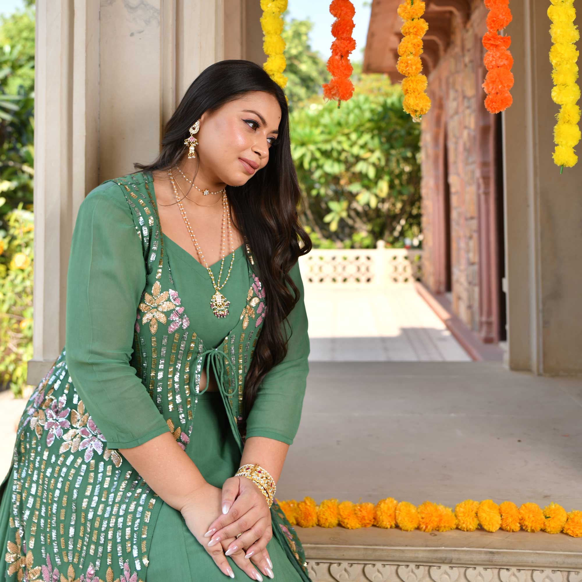 Buy Silk Embroidered Lehenga Set by Studio Iris India at Aza Fashions |  Lehenga, Bridal lehenga choli, Aza fashion