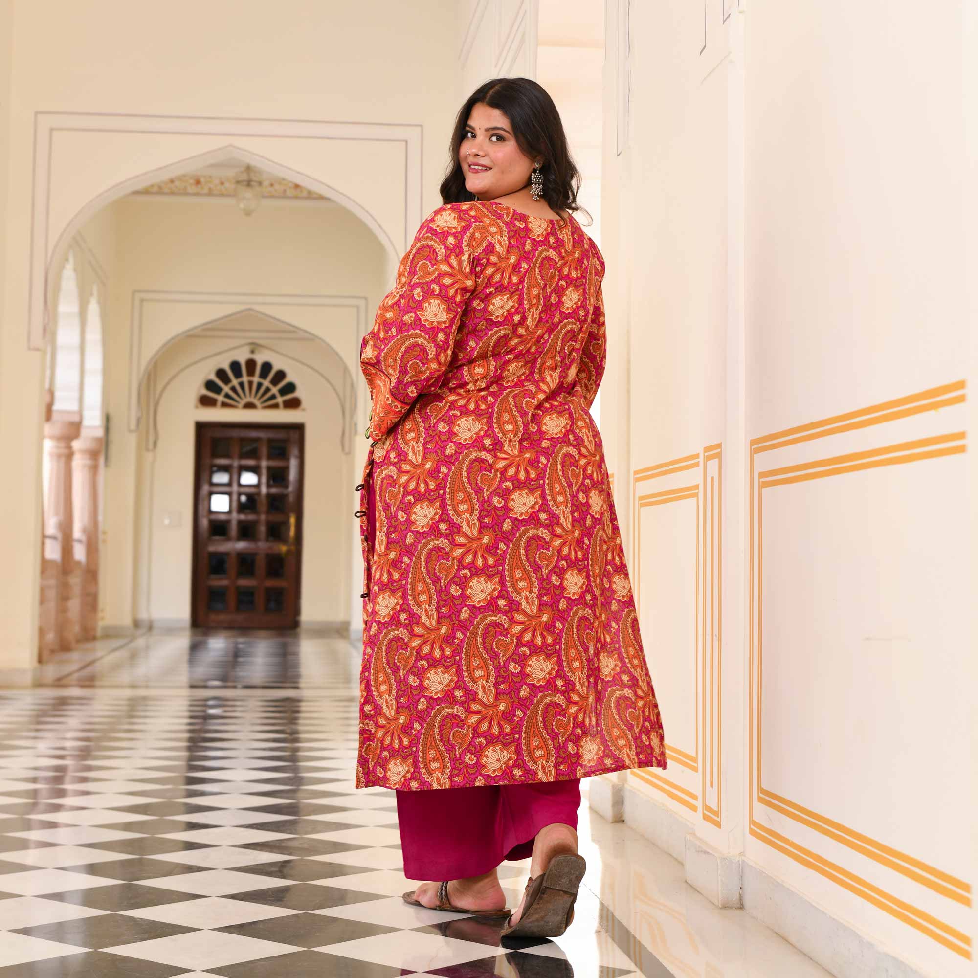 Apricot Lily Aline Cotton Kurta