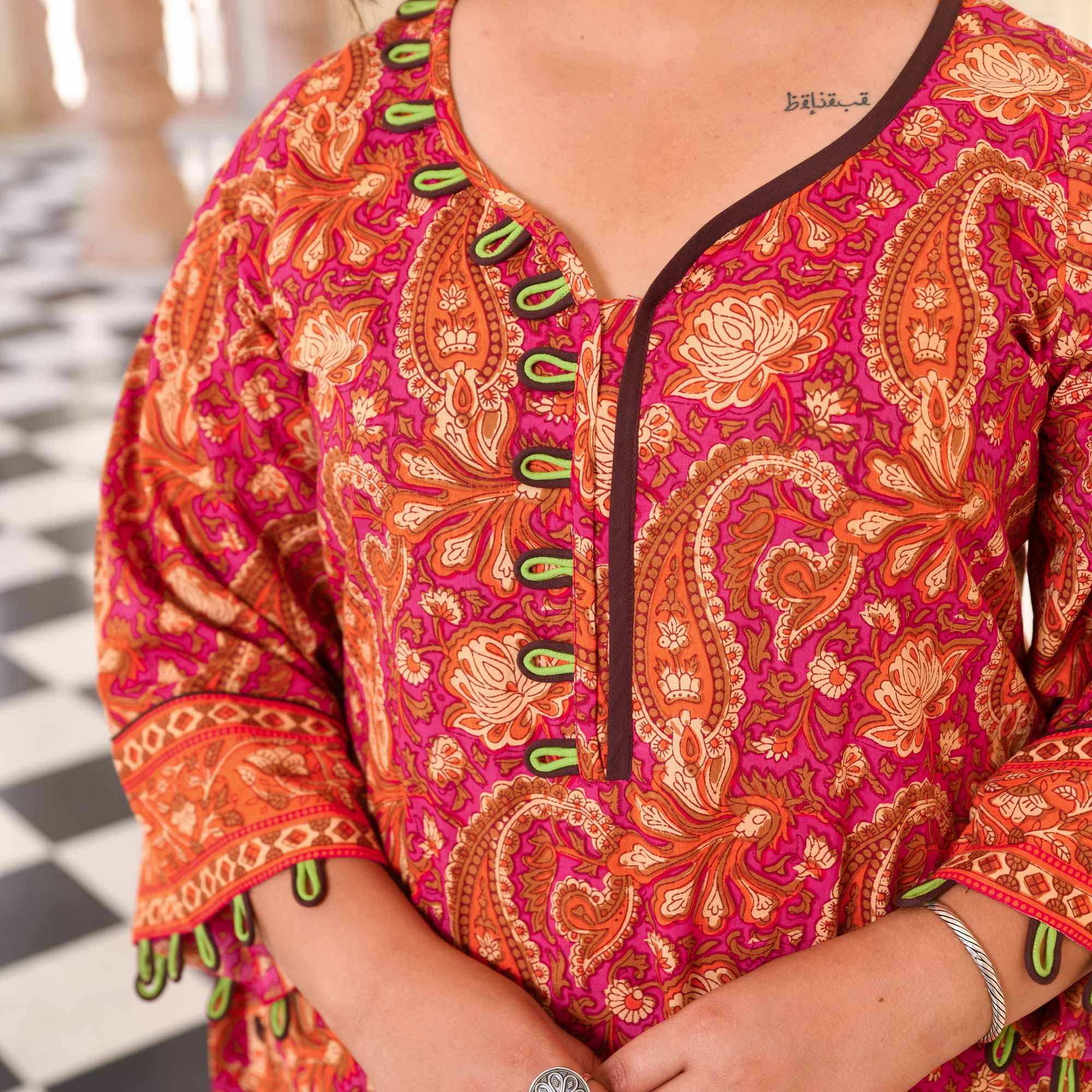 Apricot Lily Aline Cotton Kurta