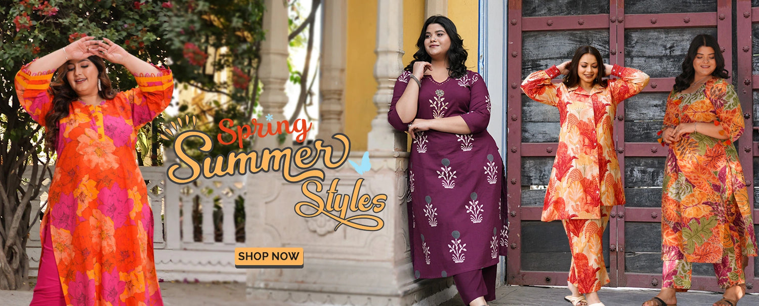 Plus size ethnic store clothing