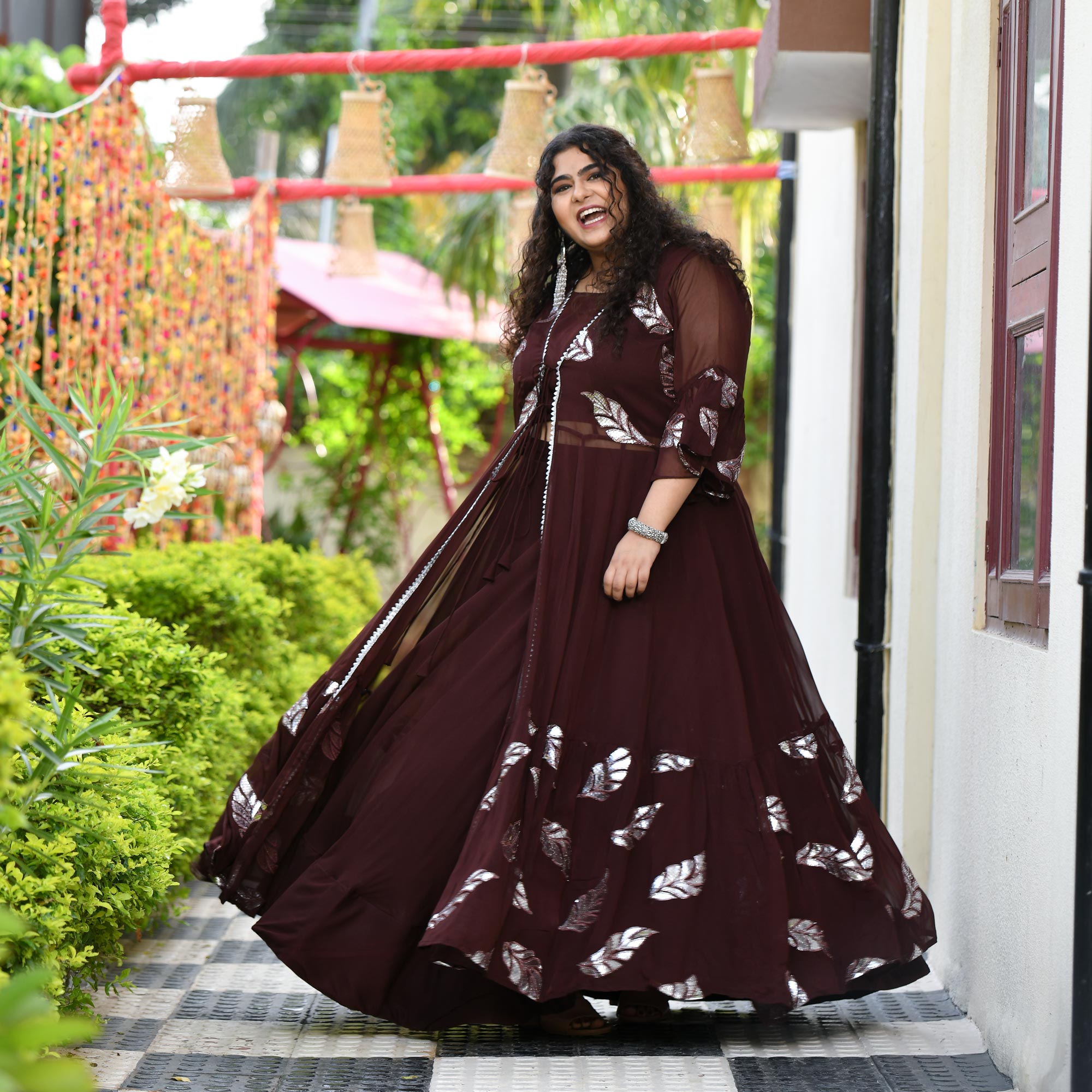 traditional plus size indian party dresses