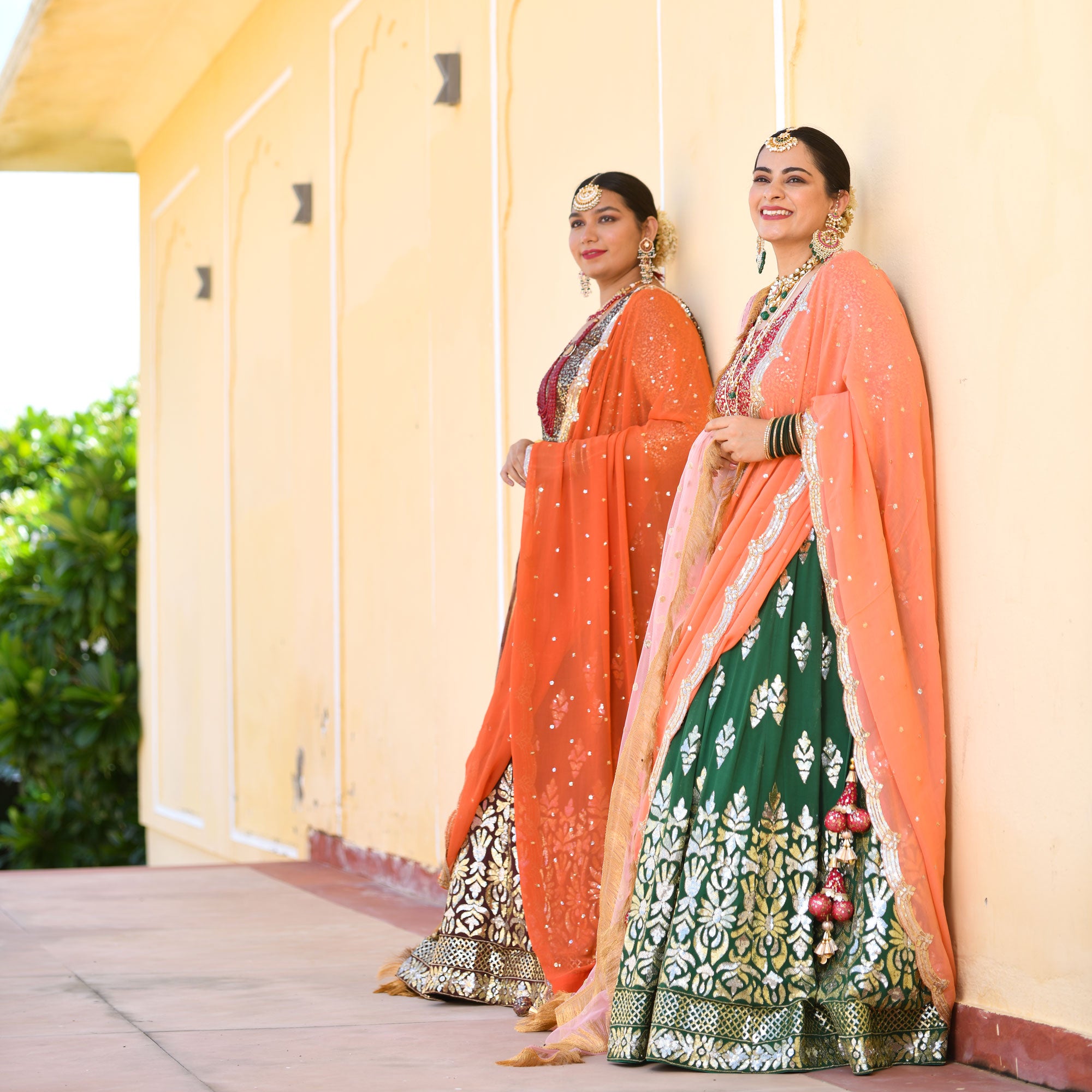 Buy Green Silk Embroidered Gota And Thread & Work Bridal Lehenga Set For  Women by Shyam Narayan Prasad Online at Aza Fashions.