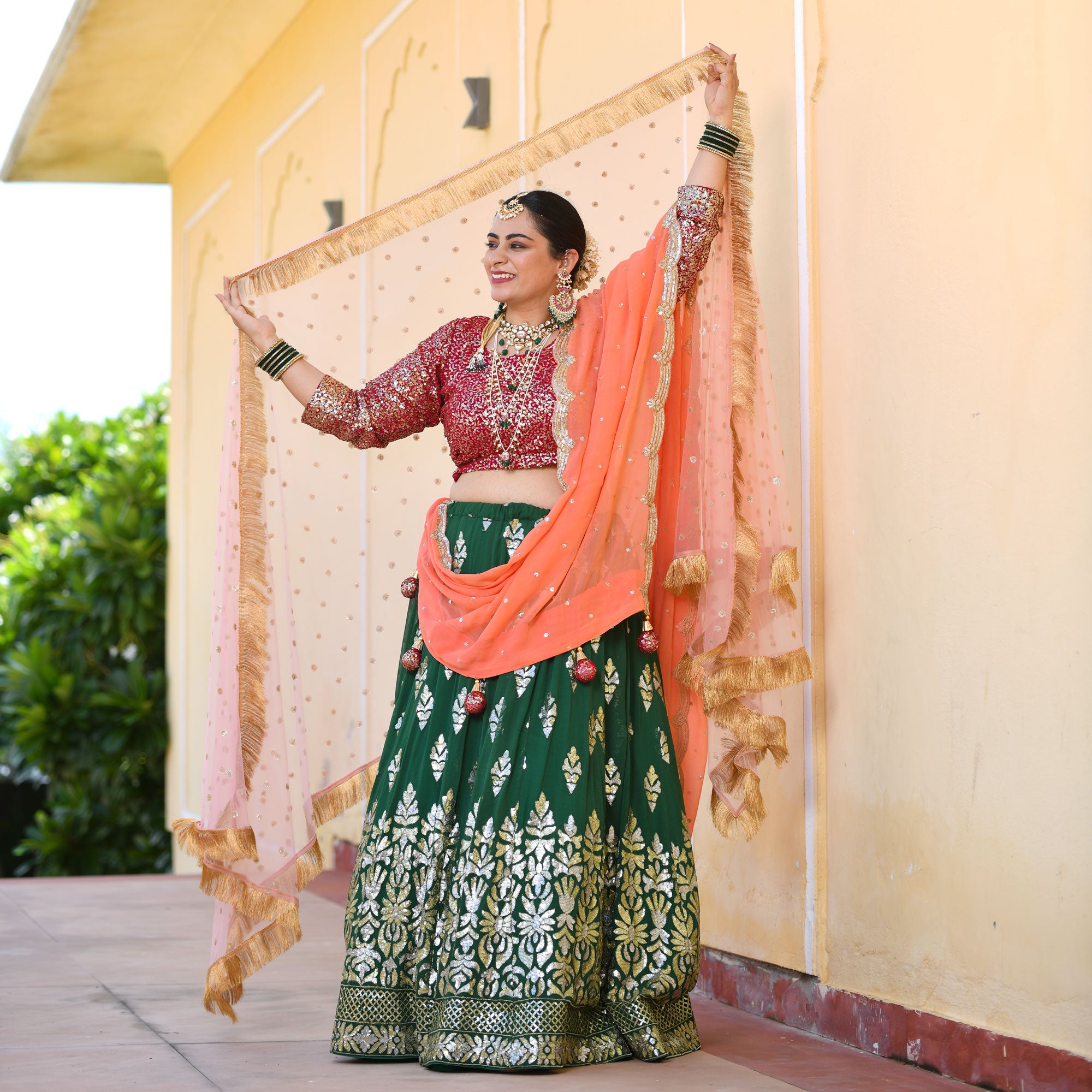 Green Lehenga Choli for Women Ready to Wear Custom Size Floral Print  Embroidered Bollywood Designer Bridal Wedding Party Wear,readymade Set -  Etsy Denmark