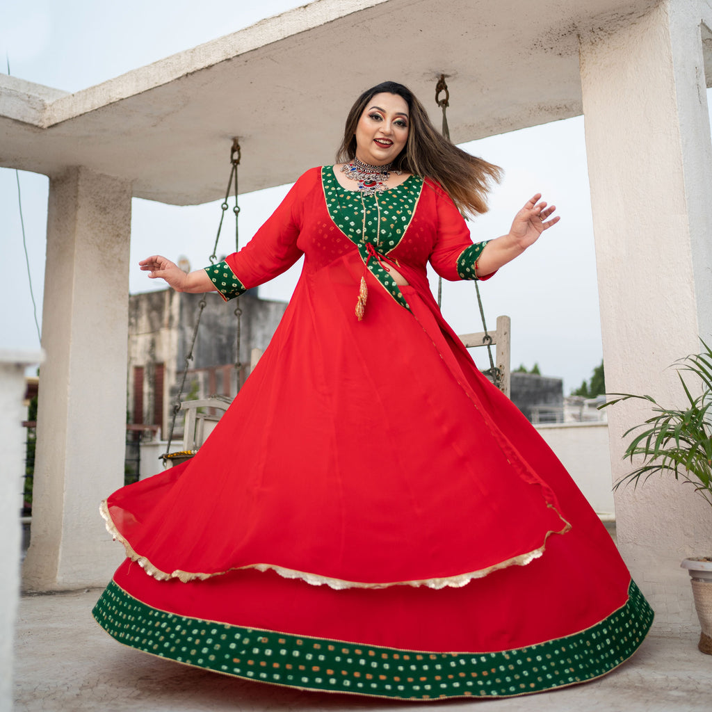 Laal Paakhi Red Handwoven Ikat Cotton Midi Dress – Madhurima Bhattacharjee